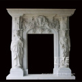 Decorative Granite Marble Door Surround Frame Design With Woman Statue
